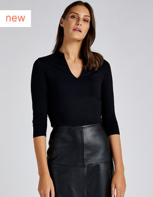 Top with halter neck and 3/4 sleeves - Reklamnepredmety