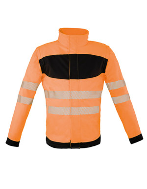 EOS Hi-Vis Workwear softshell jacket with print area - Reklamnepredmety