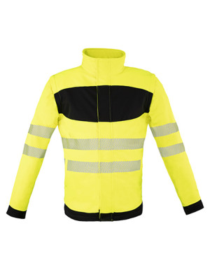 EOS Hi-Vis Workwear softshell jacket with print area - Reklamnepredmety