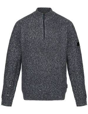 Knitted sweater Solomon with zipper - Reklamnepredmety
