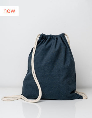 Backpack with drawstrings made of recycled material - Reklamnepredmety
