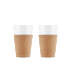 Set of 2 mugs made of high quality porcelain 600 ml BISTRO 600 - Reklamnepredmety
