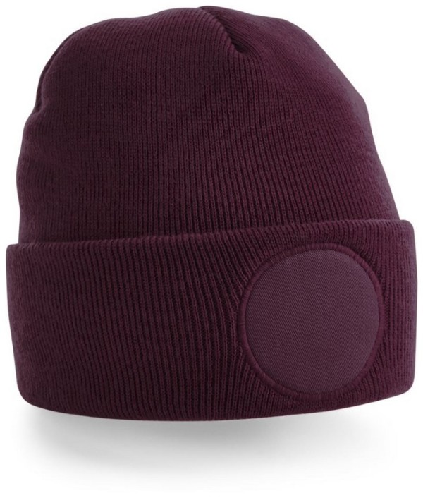 Circular Patch Beanie B 446