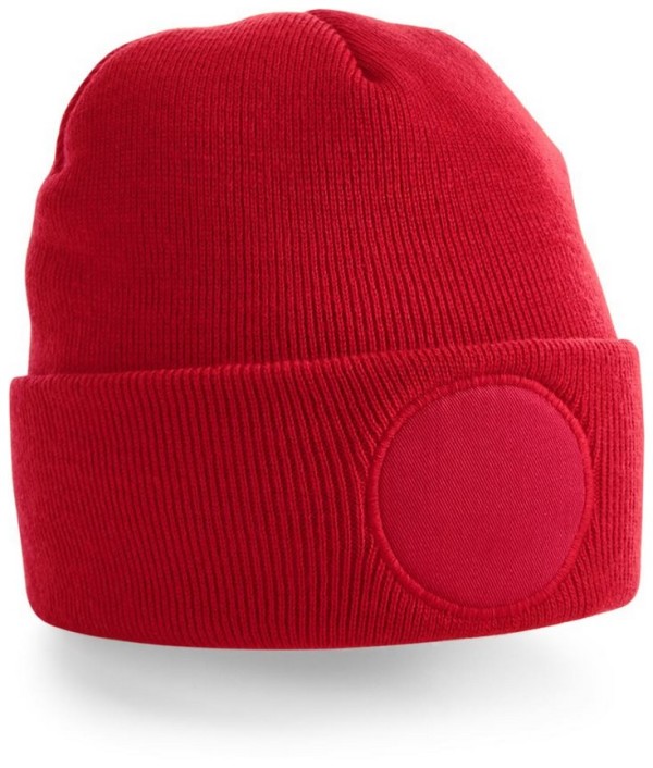 Circular Patch Beanie B 446