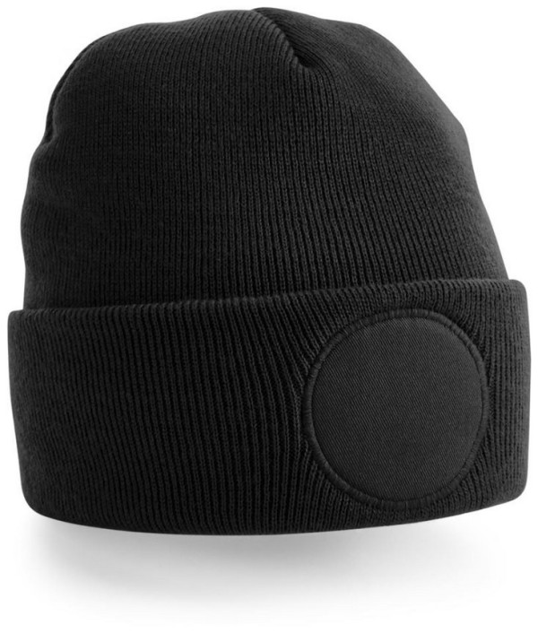 Circular Patch Beanie B 446