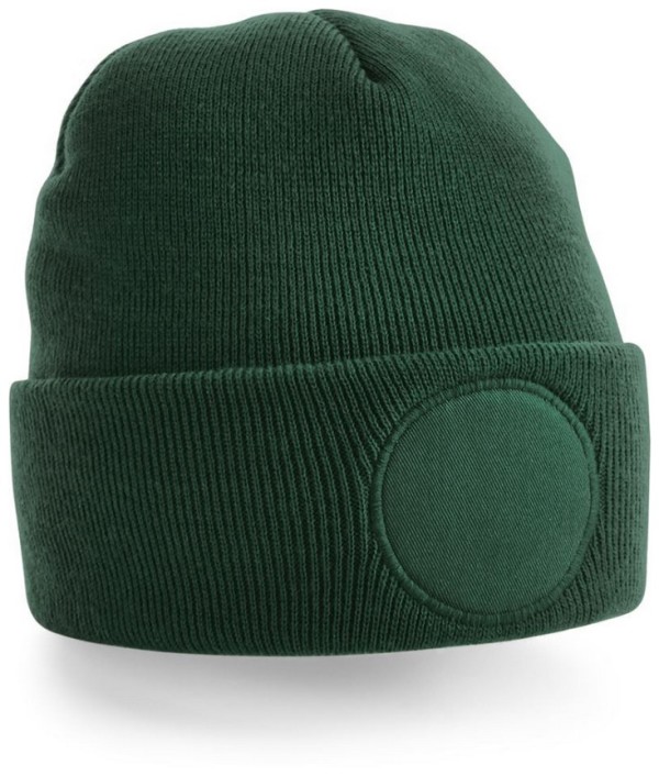 Circular Patch Beanie B 446