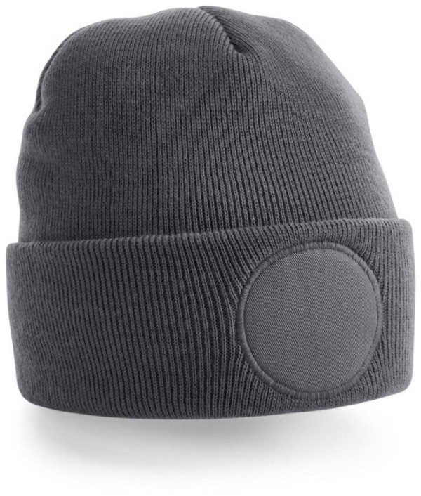 Circular Patch Beanie B 446