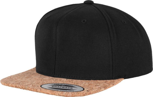 6 panel cap with cork peak