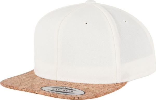 6 panel cap with cork peak