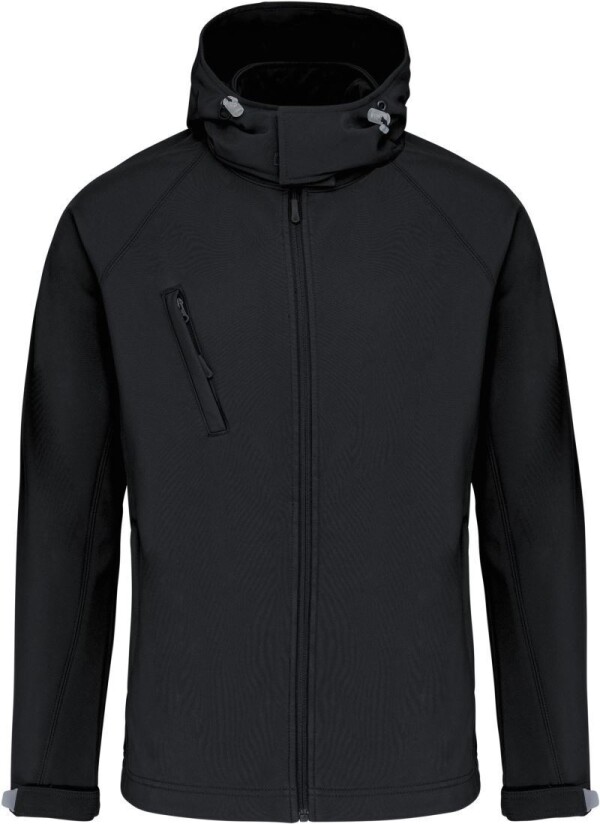 Men's 3-Layer Hooded Softshell Jacket K413