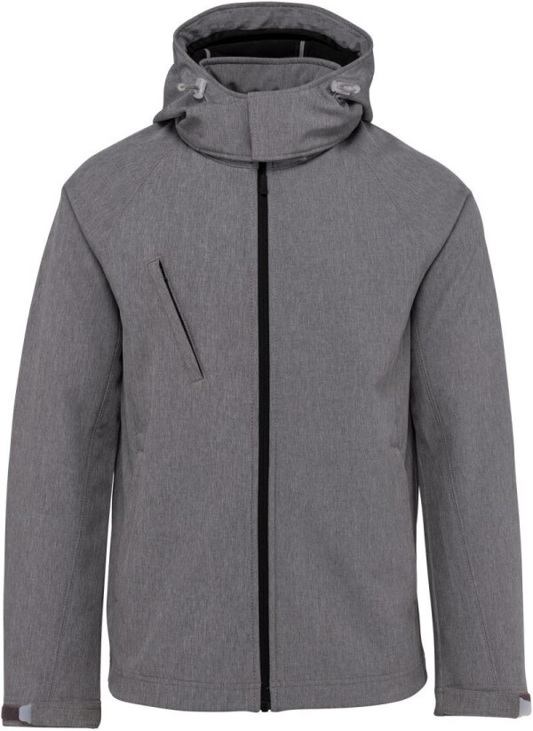Men's 3-Layer Hooded Softshell Jacket K413