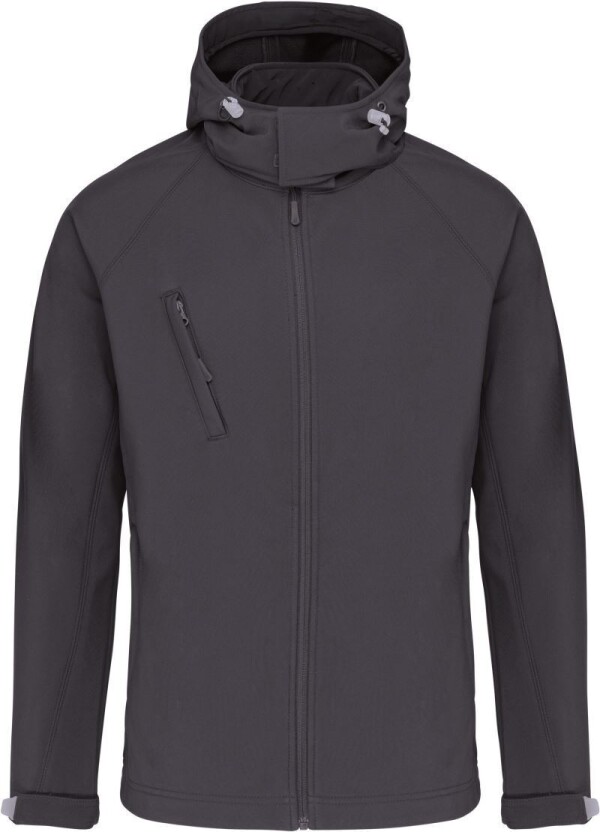 Men's 3-Layer Hooded Softshell Jacket K413