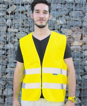 Safety vest with zipper - Reklamnepredmety