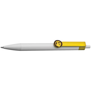 Ball pen with clip smiley - Reklamnepredmety