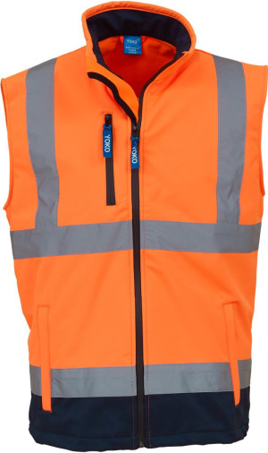 Softshell vest Hi-Vis Yoko/HVK006 - Reklamnepredmety