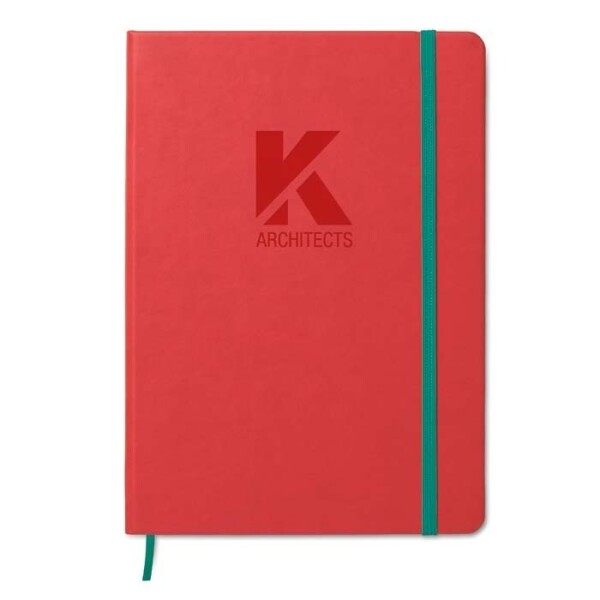 A5 PU Leather Hardcover Notebook with Custom Printed Pages