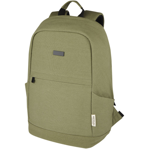 Joey, 15,6" GRS recycled canvas laptop backpack with anti-theft protection, 18 l