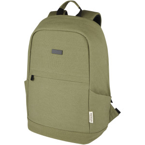 Joey, 15,6" GRS recycled canvas laptop backpack with anti-theft protection, 18 l - Reklamnepredmety