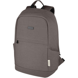 Joey, 15,6" GRS recycled canvas laptop backpack with anti-theft protection, 18 l - Reklamnepredmety