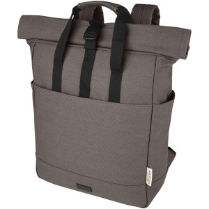 Joey, 15" GRS recycled canvas laptop backpack, volume 15 l - Reklamnepredmety