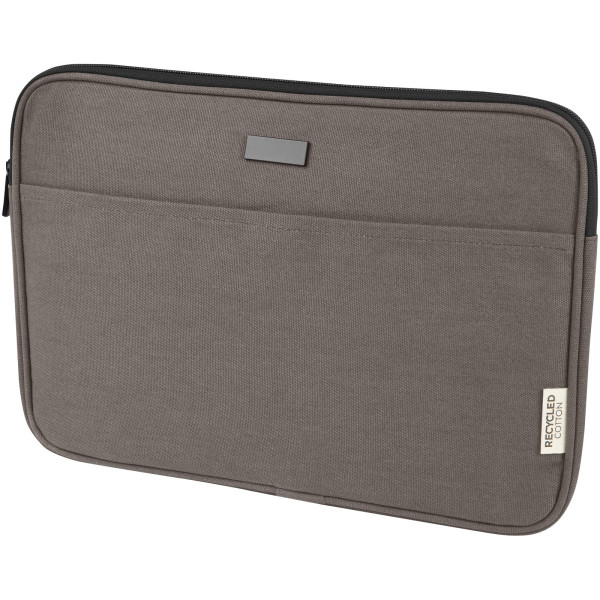 14" GRS recycled canvas laptop sleeve Joey, 2 l