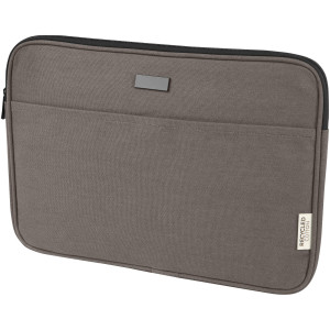 14" GRS recycled canvas laptop sleeve Joey, 2 l - Reklamnepredmety