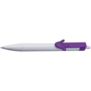 Ball pen with clip hands 2D - Reklamnepredmety