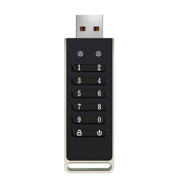 KOVOVÝ USB 3.0 FLASH DISK S HARDWAROVÝM ŠIFROVÁNÍM PIN KÓDEM