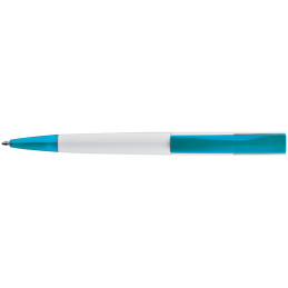 Plastic ball pen with broad clip - Reklamnepredmety