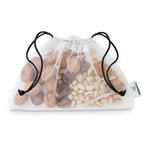 Sieťovaná RPET taška na potraviny s vlastnou etiketou - Reklamnepredmety