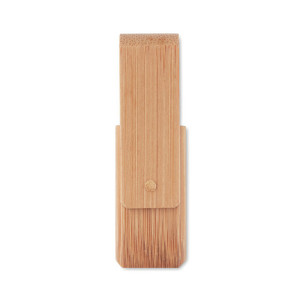 Rotating Bamboo casing USB flash drive - Reklamnepredmety