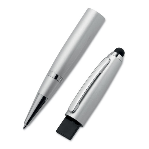 Stylus twist ball pen with USB flash drive