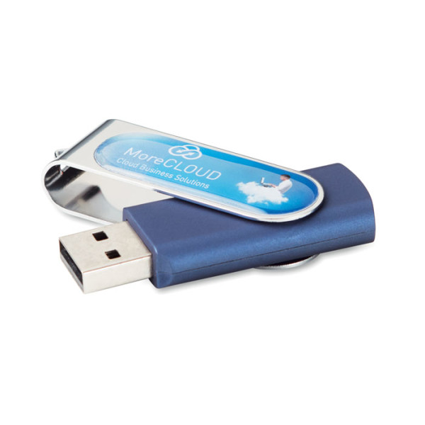 USB Flash with full colour doming included in the price