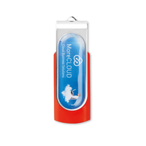 USB Flash with full colour doming included in the price - Reklamnepredmety