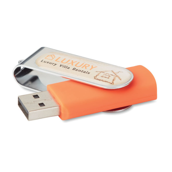 USB Flash with full colour doming included in the price