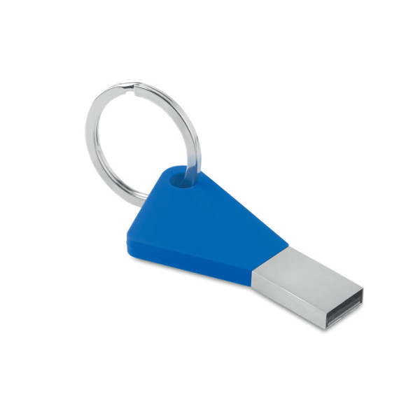 Key shaped USB Flash Drive with key ring.