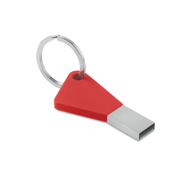 Key shaped USB Flash Drive with key ring.