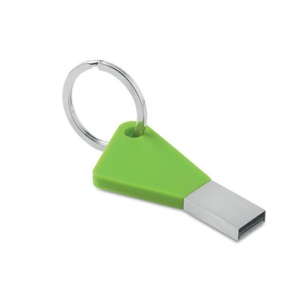 Key shaped USB Flash Drive with key ring.