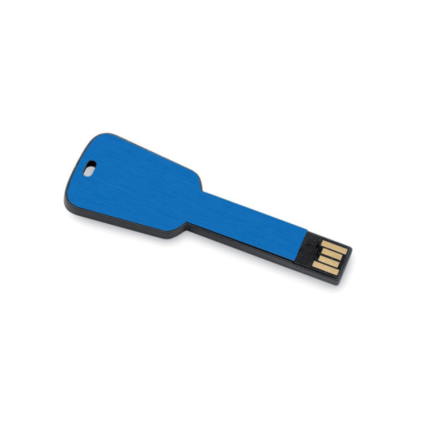 Key shape memory stick with 2 colour print or laser engraving