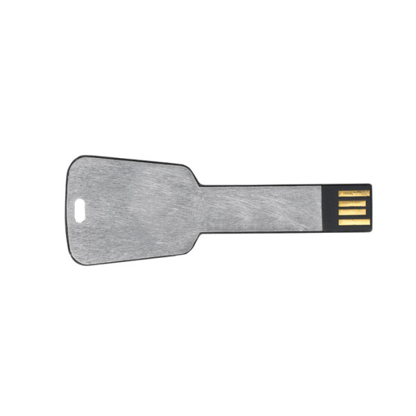 Key shape memory stick with 2 colour print or laser engraving