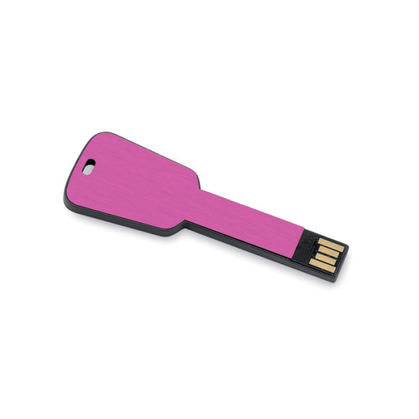 Key shape memory stick with 2 colour print or laser engraving