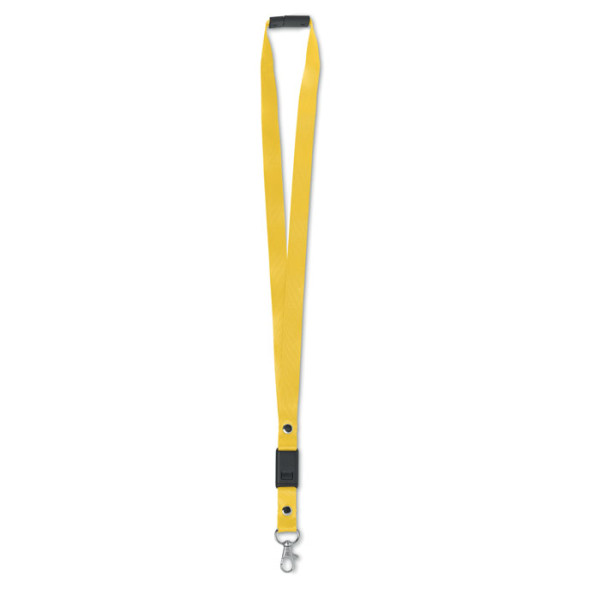 Lanyard with safety buckle and USB