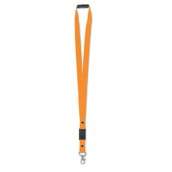 Lanyard with safety buckle and USB