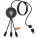 5in1 rPET charging cable with glowing logo and 10 W charging pad SCX.design C40 - 2PX07371 - variant PF 2PX07371