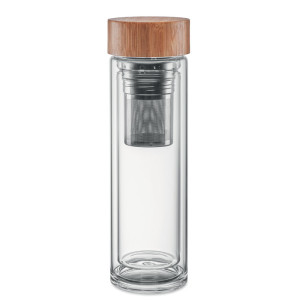 Double-walled bottle BATUMI GLASS - Reklamnepredmety