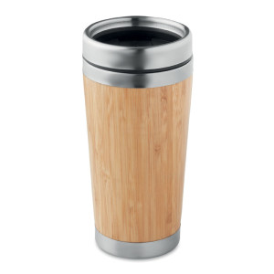 Travel double-walled stainless steel mug RODEODRIVE+ - Reklamnepredmety