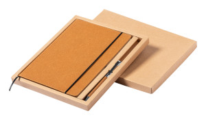 Recycled leather covered notebook - Reklamnepredmety