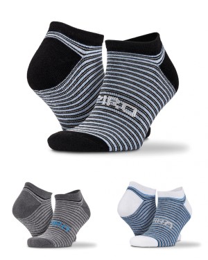 3-Pack mix striped sneaker socks