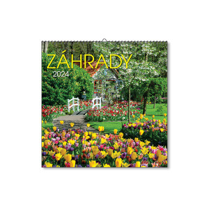 Nástenný kalendár Záhrady štvorec 2024 - Reklamnepredmety