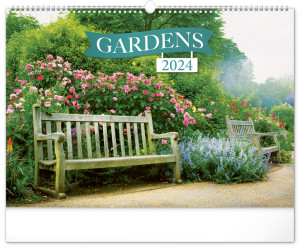 Nástenný kalendár Záhrady 2024, 48 × 33 cm - Reklamnepredmety